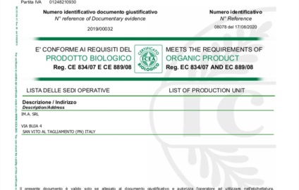 certificato BIO