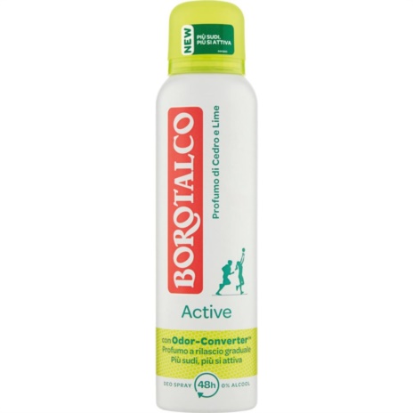 BOROTALCO DEODORANTE  ACTIVE GIALLO SPRAY   ML.150