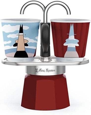 CAFF.MINI EXPRESS 2 CUPS + 2 BICCH MAGRITE X4pezzi