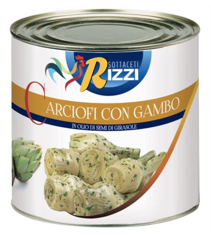CARCIOFI GAMBO OLIO RIZZI 06x3 kg